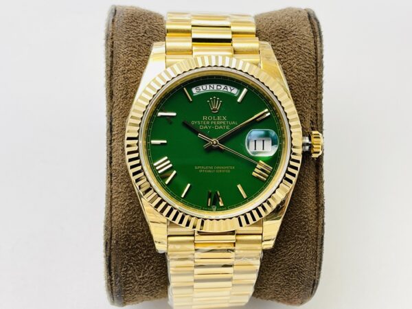 Rolex DD all gold green disk