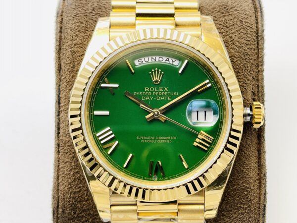 Rolex DD all gold green disk - Image 4