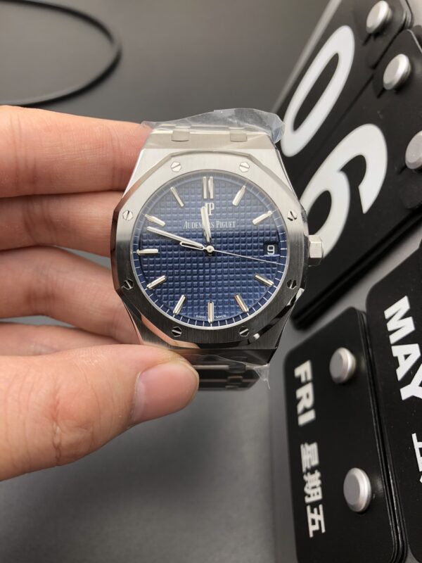 Audemars 15500 blue shipping real shot